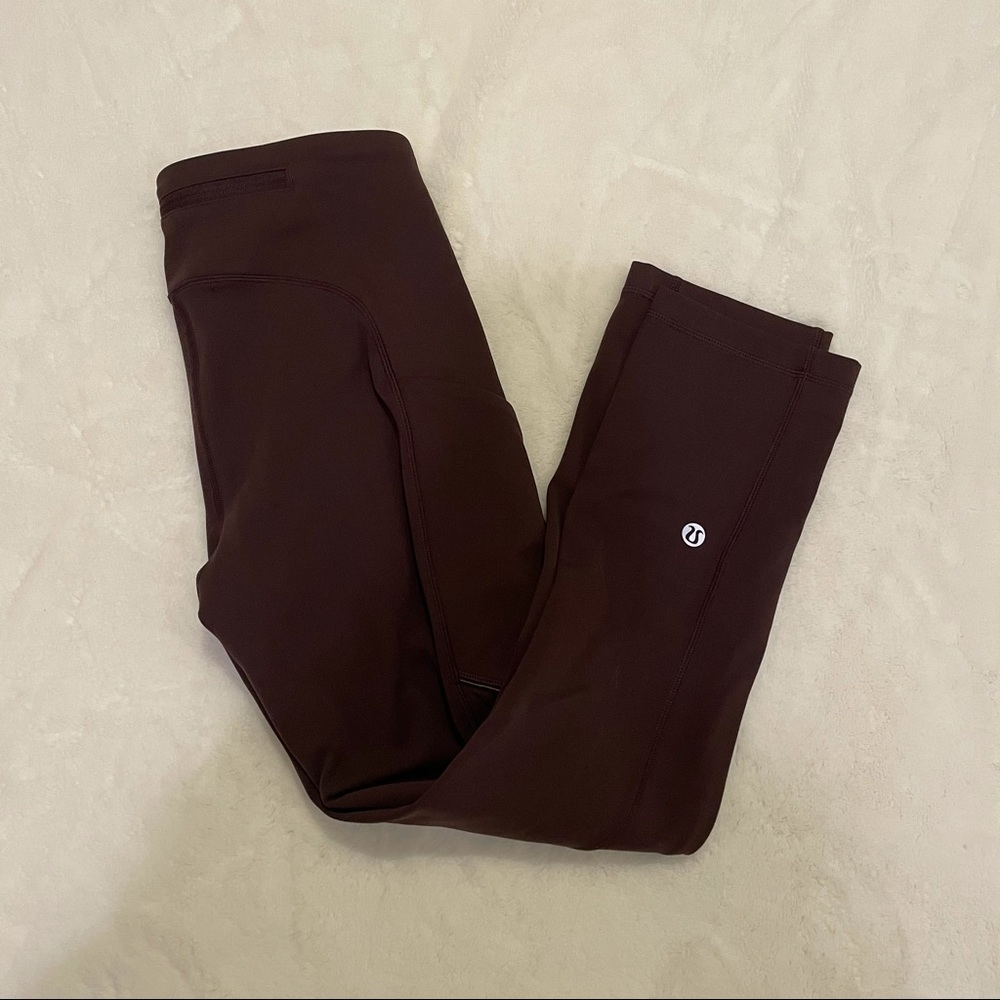 Maroon 21” Cropped leggings
